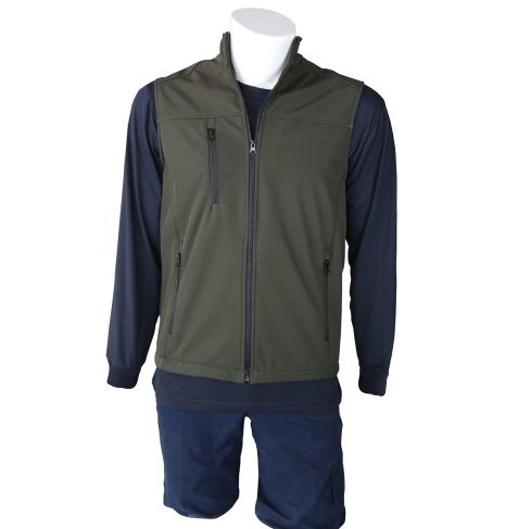 Haki Softshell Yelek – Erkek / Unisex