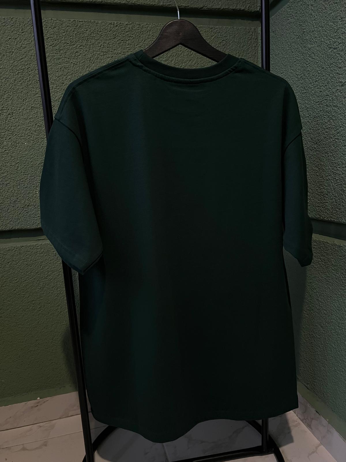 Over Size T-Shirt Yeşil - Resim 2